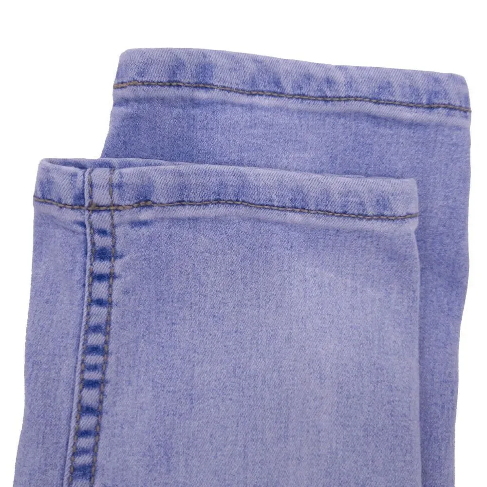 Free People W29 Skinny Light Wash Jeans with torn knee detail